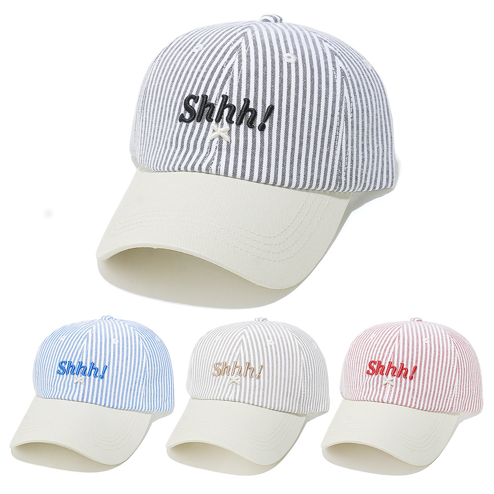 Custom 6 panel striped baseball cap dad hat YB-BQMZ825