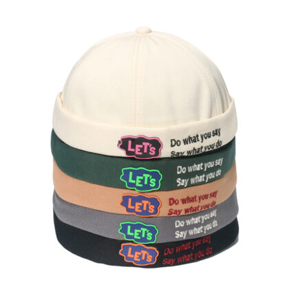 Custom cotton Docker Cap Miki Hat roller cuff sailor cap YB-DZ04